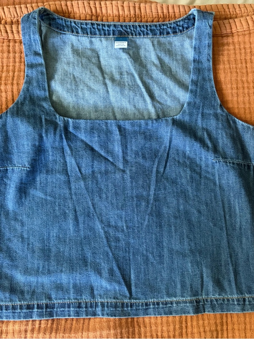 Old Navy Blue Denim Tank Top NWT